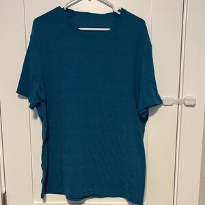 lululemon athletica Blue Short Sleeve Shirt